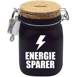 Money Box Energy Saver Design1 Money Gift Idea Black L
