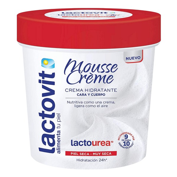 Lactovit Mousse Creme Dry To Very Dry Face & Body 24 Hour Moisturizer Cream
