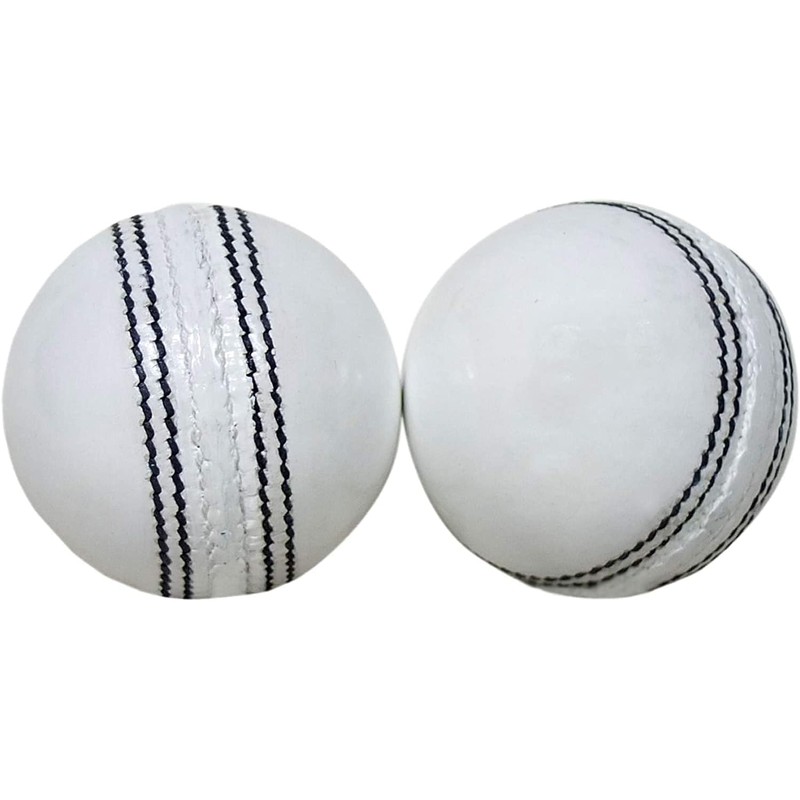 Cricket Ball (Pack Of 2) 156g - 5.5oz, Leather Hnad