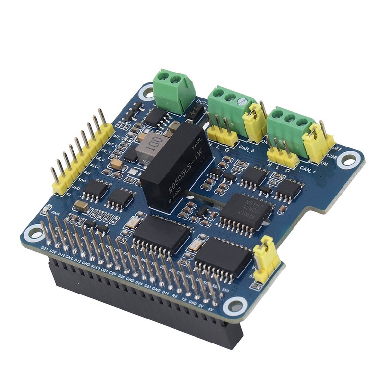 CAN Bus Expansion Board Dual Chip Stackable 2 Channel Isolated