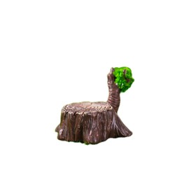 Wooden Pile Spring Garden Miniature Figurines Fairy Village Accessories Mini Animal Sets Micro Landscape Pond Mushroom Bridge Tree Ornament for Spring Moss Bonsai Home Garden DIY Craft Decor