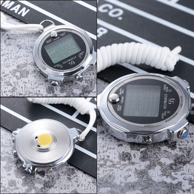 LAOPAO Stopwatch, 1/1000 Seconds Precision 100 Pieces Memory Data LCD