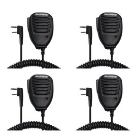 4個セットトランシーバー スピーカーマイク 手持ち UV-5R UV-82 F8HP 888S 5R Plus UV-K6 UV-K5 GT-3TP GT-5TP H-777無線機用