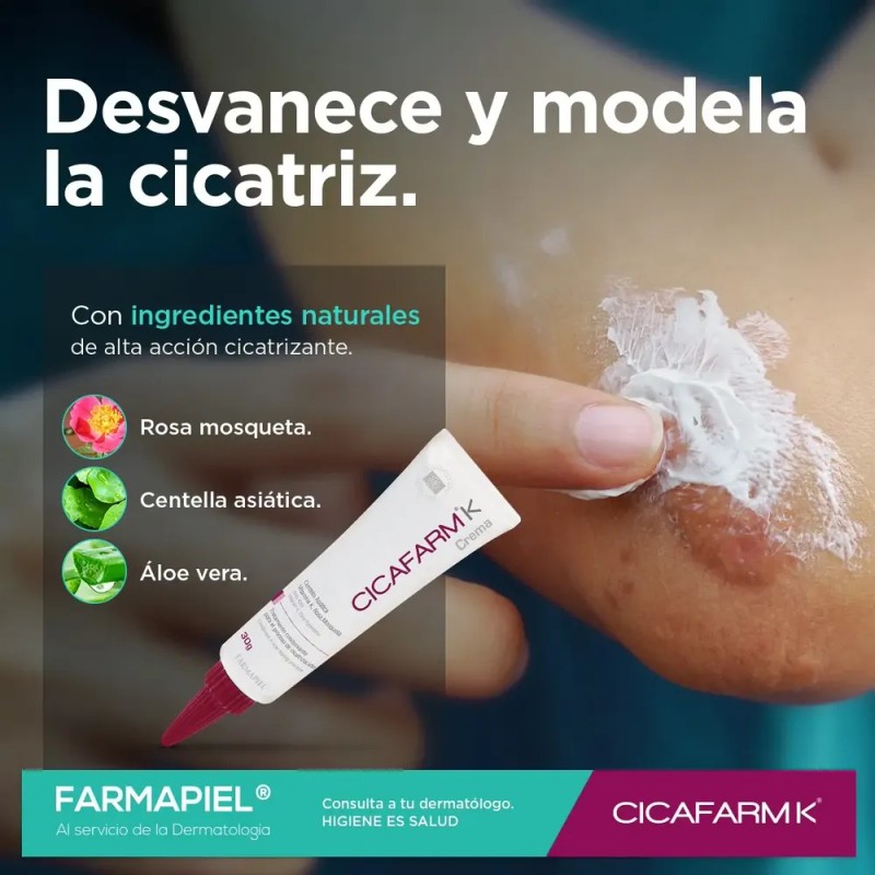 Crema Cicatrizante Heridas Recientes Cicafarm K 30g Centella