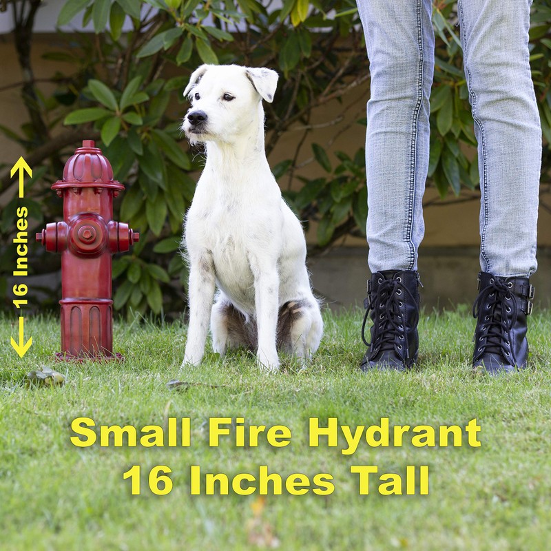 LULIND - Dog Fire Hydrant Garden Statue with 2 Stakes,