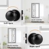 Probrico (6 Pack Privacy Door Knobs and (1 Pack) Passage