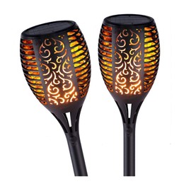 GRIFEMA DG2001 Solar Garden Light Waterproof Flame Solar Lamp Pack of 2