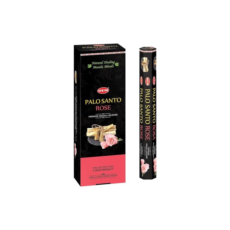 hem Incienso Palo Santo y Rosas, 90 varitas. Premium