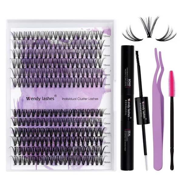 Individual Lashes Kit Cluster Lashes D Curl 0.07mm DIY Lash