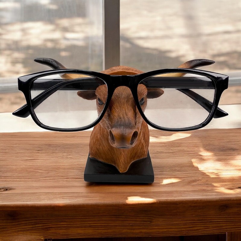 Top Brass Longhorn Bull Eyeglasses Holder – Western Cowboy Glasses