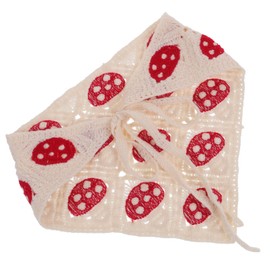 LIFKOME Chic Crochet Hair Scarf for Women Fashionable Mushroom Pattern Headwrap for Daily Casual Wear Yoga and Outdoor Activities Stylish Hair Bandana with Elegant Design