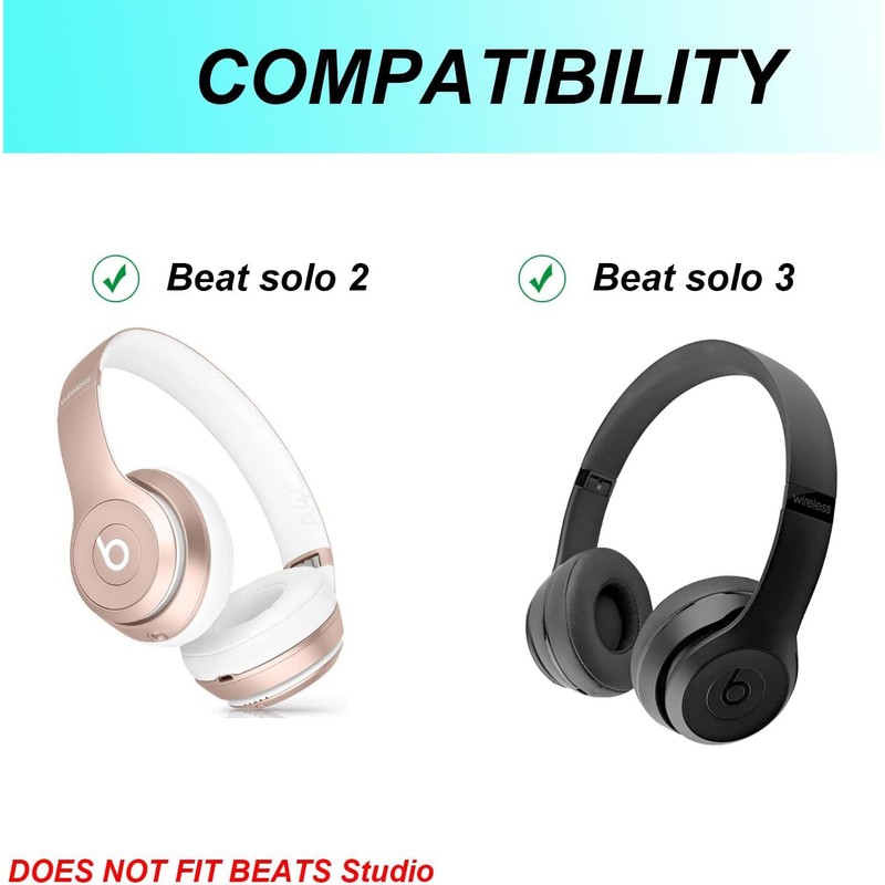 Replacement Ear Pads for Beats Solo 2 & Solo 3