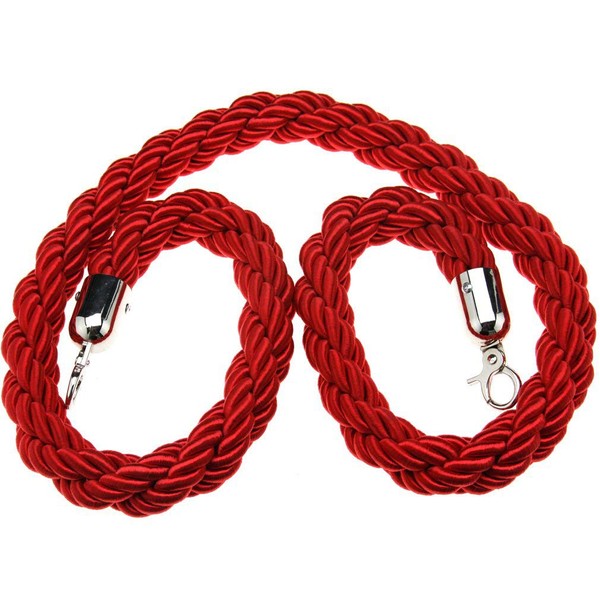 Liandasheng 1.5M Twisted Red Queue Barrier Rope Divider Crowd Control