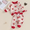 Toddler Baby Boy Girl Outfit Sweatshirt Tops Pants Kids Infant