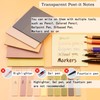 YOUDEFUL 800Pcs Transparent Sticky Notes, 3"x3" Clear Sticky Notes, Waterproof