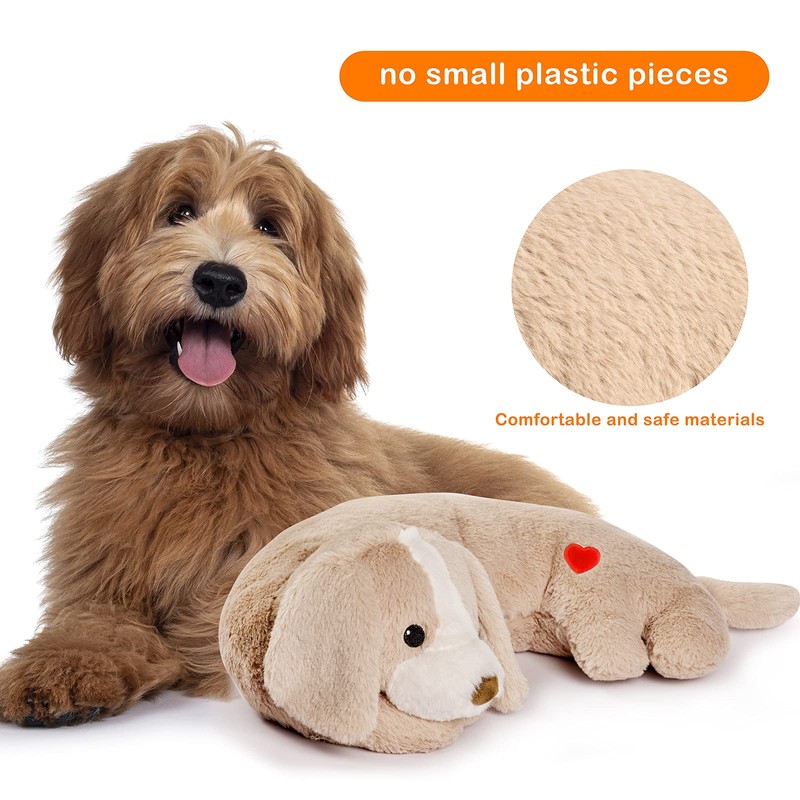 Moropaky Hearbeat Toy for Dog Anxiety Relief Behavioral Training Aid