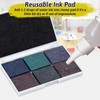 Ink Pad, 7 Colors Fingerprint Stamp Pad for Rubber Stamp