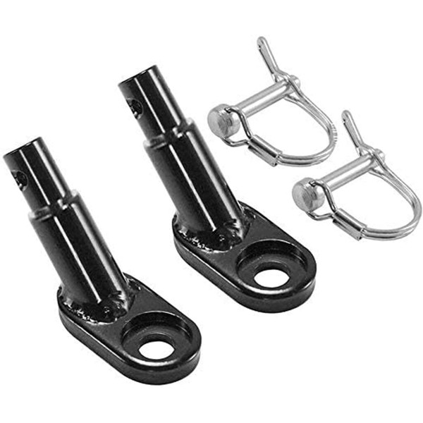 NAIVE BLUE Bike Bicycle Trailer Coupler Replacement Steel Trailer Hitch Mount Adapter for Most Bike Trailers, Black-2PCS