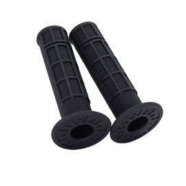 ATV Hand Grips 7/8" Soft Rubber Grip Compatible with ATV Arctic Cat Suzuki Yamaha Kawasaki Honda 400ex -Black