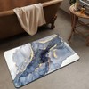 ZHUZHISHAN Bath Mat Rug,Gilt Marble Non Slip Quick Dry Super