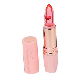 Ipetboom 3pcs Moisturizing Flower Lipstick Temperature Change Hydrating Formula Cocoa Butter and Essential Oils Lemon Flavor for Everyday Use