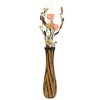 AeraVida Beautifully Hand Carved Etched Dark Brown Mango Tree Wood