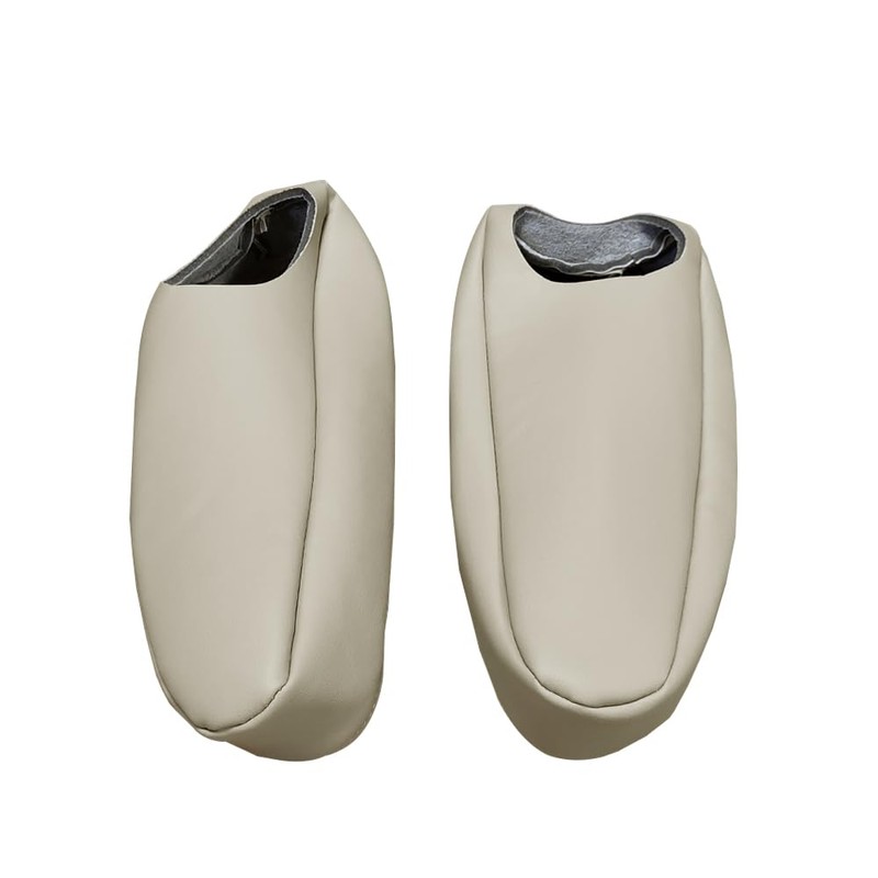 Zieichy 2Pcs Replacement Seat Armrest Cover Shale Light Tan Microfiber