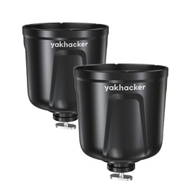YAKHACKER Multi-Functional Cup Holder, Bottle Holder, Phone Holder, Drink Holder, Fishing Tool, Large Capacity, Kayak Track Mount Install, Kayak Track Accessories