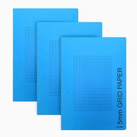 Artway 2302386 A4 5mm Grid/Graph Paper Book - Pack of 3
