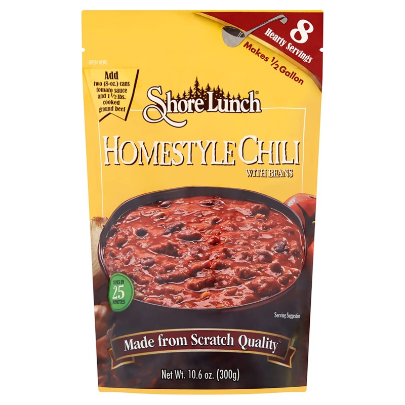 Shore Lunch Homestyle Chili w/ Bean Mix, 10.6 oz, 2