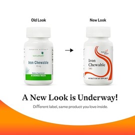 Seeking Health | Óptimo hierro masticable | Suplemento de hierro suave con vitamina C | Soporta una absorción óptima del hierro | Hierro como glicinat
