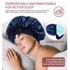HiRui Silk Satin Bonnet for Sleeping Women, Double-Layer Sleep Cap