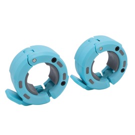 Barbell Collars, 2PCS Magnetic Quick Release Barbell Clips, Anti Slip Weight Bar Plate Locks Collar Clips for 50mm Barbell Workout Weightlifting Training Home or Gym (Dark Gray) (Blue Gray)