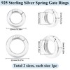 SUNNYCLUE 1 Box of 2 Spring Gate Rings Round Spring