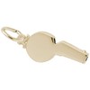 Gold Plated Whistle Charm