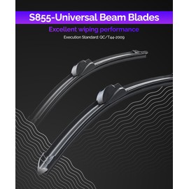 RACOONA OEM QUALITY Premium All-Season Windshield Wiper Blades,Pack of 2 Durable Stable And Quiet Windshield Wiper Blades,Automotive Replacement Winshield Wipers For My Car (26"+18")