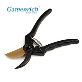 Profession Aluminum Garden Pruning Shears – Perfect Bypass Tree Trimmer, Garden Shears, Hand Pruner with Safety Lock System (Black)