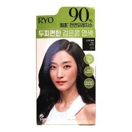 Ryeo scalp-friendly black bean hair dye 3.0 Soft Black / 려 두피 편한 검은콩 염색약 3.0 소프트블랙