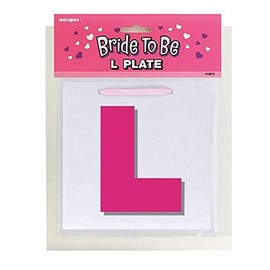 Shatchi 2 x Ribbon Hen Party Do Accessories Girls Night Bride to Be L Plates Gifts Decorations, Pink, Stander