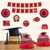 Red Themed 2025 Graduation Decorations Set ● Class of 2025