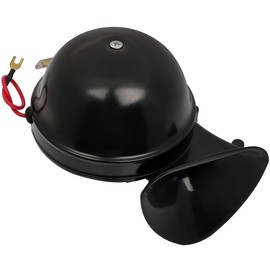 Scitoo 150db Super Loud 0Pcs Electric Air Horns Kit for Vehicles, Applicable for Bus, ATV, Motorcycle, Van, Truck (Black)