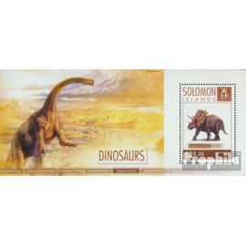 Prophila Collection Solomon Islands Block 345 (Complete Edition) Mint NH 2014 Dinosaur (Stamps for Collectors) Amphibians / Reptiles / Dinosaurs