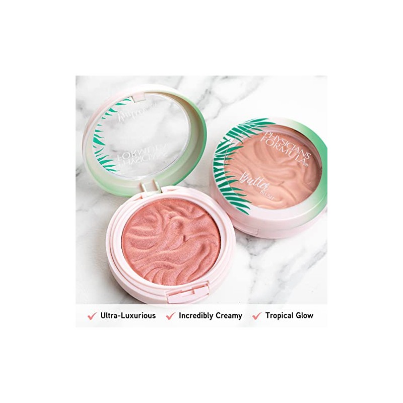 Physicians Formula - Rubor de mantequilla Murumuru, brillo natural, 0.26