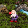 NIWWIN Drunk Garden Gnomes 4 Pieces, Garden Gnome Elf Statue,