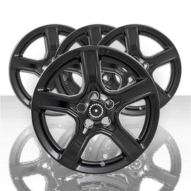 Auto Reflections Set of 4 18" 5 Spoke Wheel Skins for Chevy Camaro LT 2016-2020 - Gloss Black