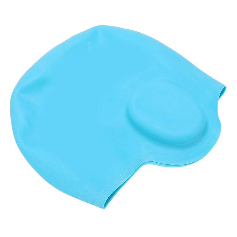 High Elasticity Children Silicone Swimming Cap 3D Ear Protection Swimming