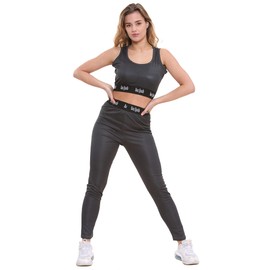 Bahob® Gym Sets for Women 2 Piece Seamless Workout Yoga Outfits Exercise Sports Bra and High Waist Elastic Leggings Tracksuits Activewear Set S to XL (L, Charcoal)