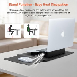 13-14 Inch Protective Laptop Sleeve with Stand, for MacBook Pro/MacBook Air