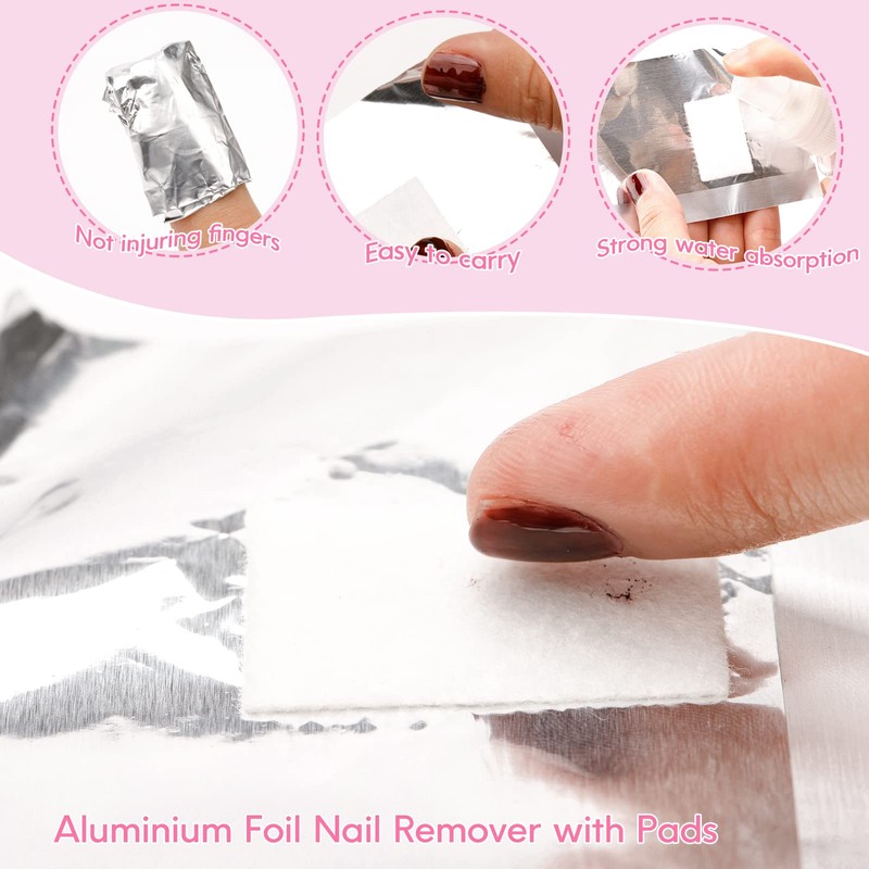 G2PLUS Gel Nail Remover Foils - 300PCS Nail Foil Removal