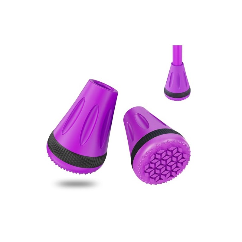 XSL Cane Tips, Purple 3/4 Inch Cane Tips Heavy Duty,